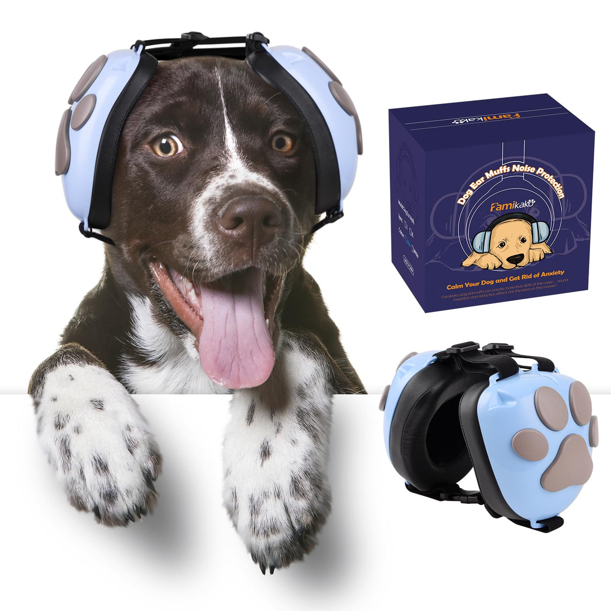 Orejeras Famikako para perro con reducción de ruido de 22 dB.