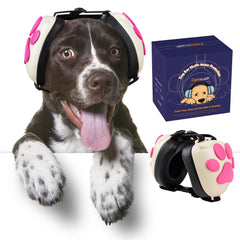 Orejeras Famikako para perros, diseño de patitas para protección auditiva suave