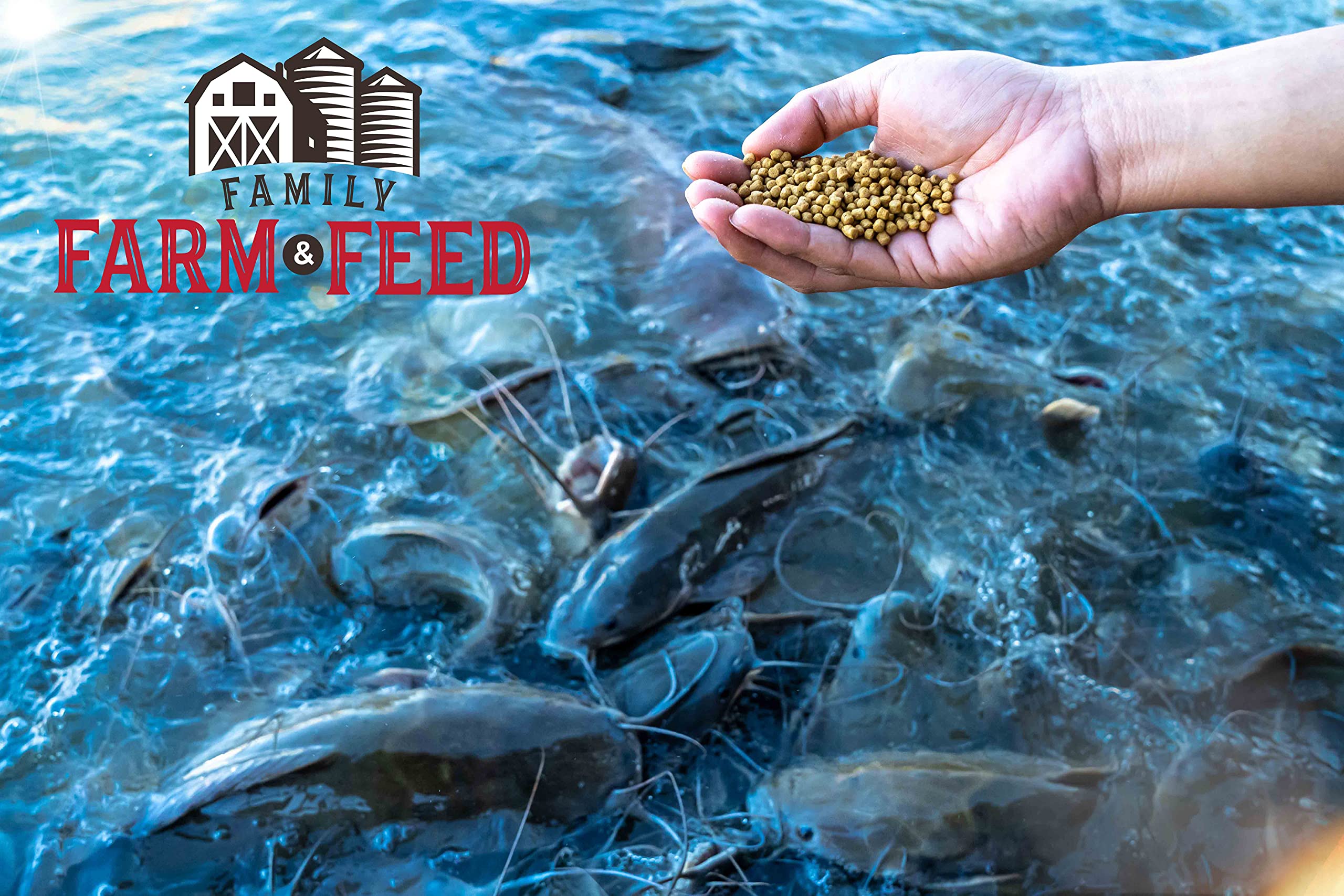 FAMILY FARM AND FEED alimento flotante para lago, para estanques grandes.