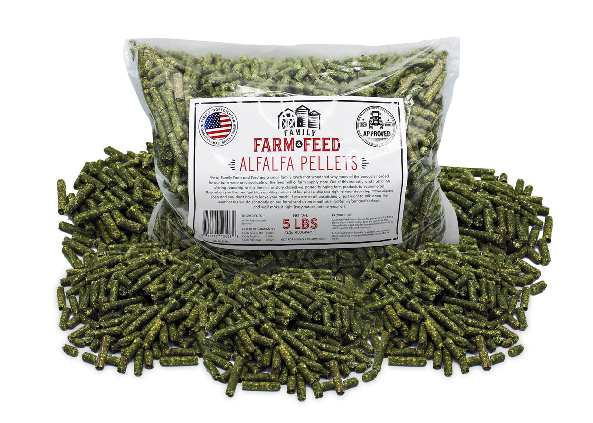 FAMILY FARM AND FEED gránulos de alfalfa en bolsa de 5 libras para alimentar