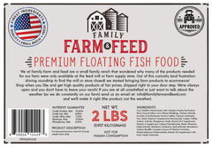 Pellets de FAMILY FARM AND FEED para peces de estanque, apoyo a la dieta.