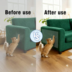 Protector de sillón transparente FANABAS para gatos, instalación fácil y sin herramientas