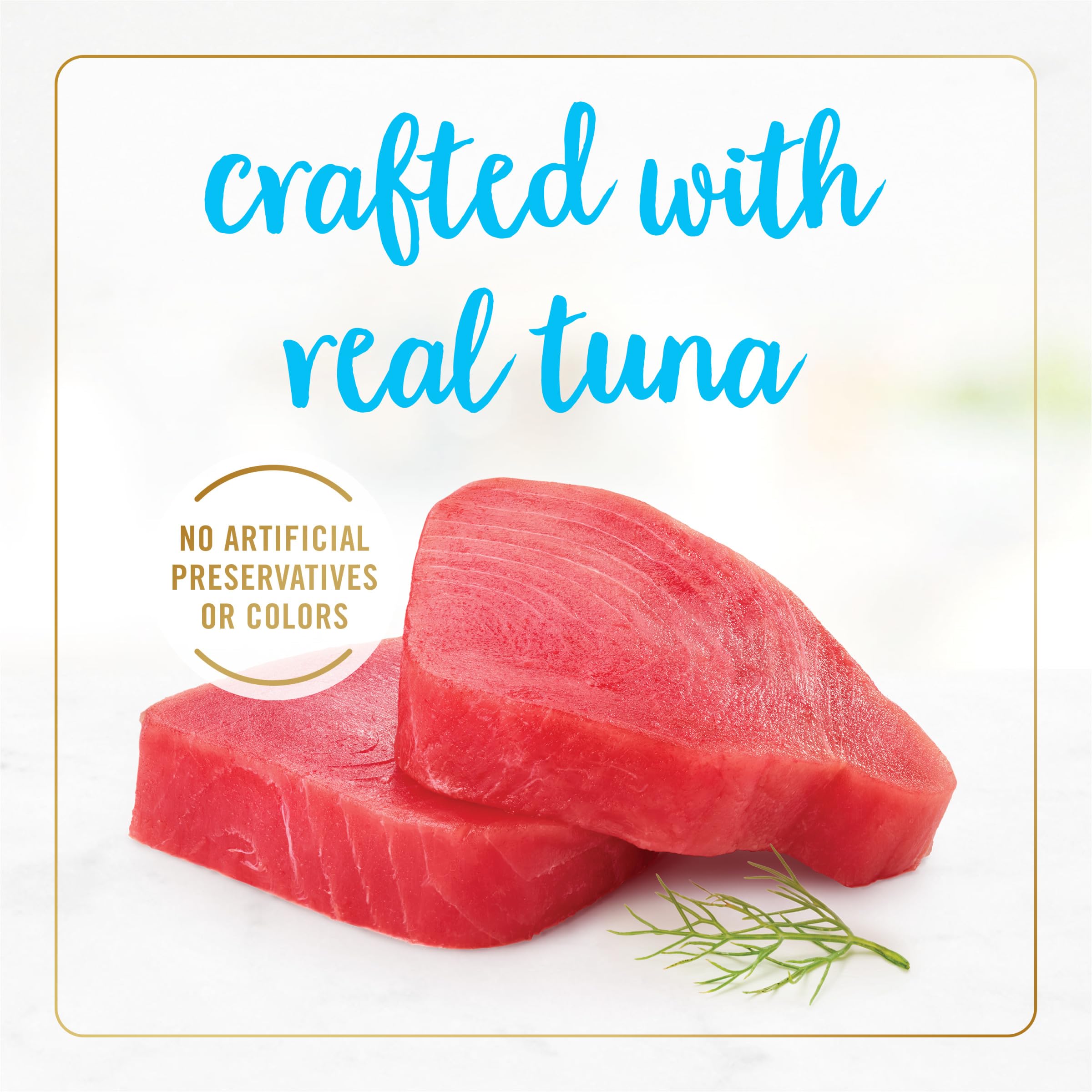 Purina Fancy Feast Delights, ingredientes reales visibles en etiqueta