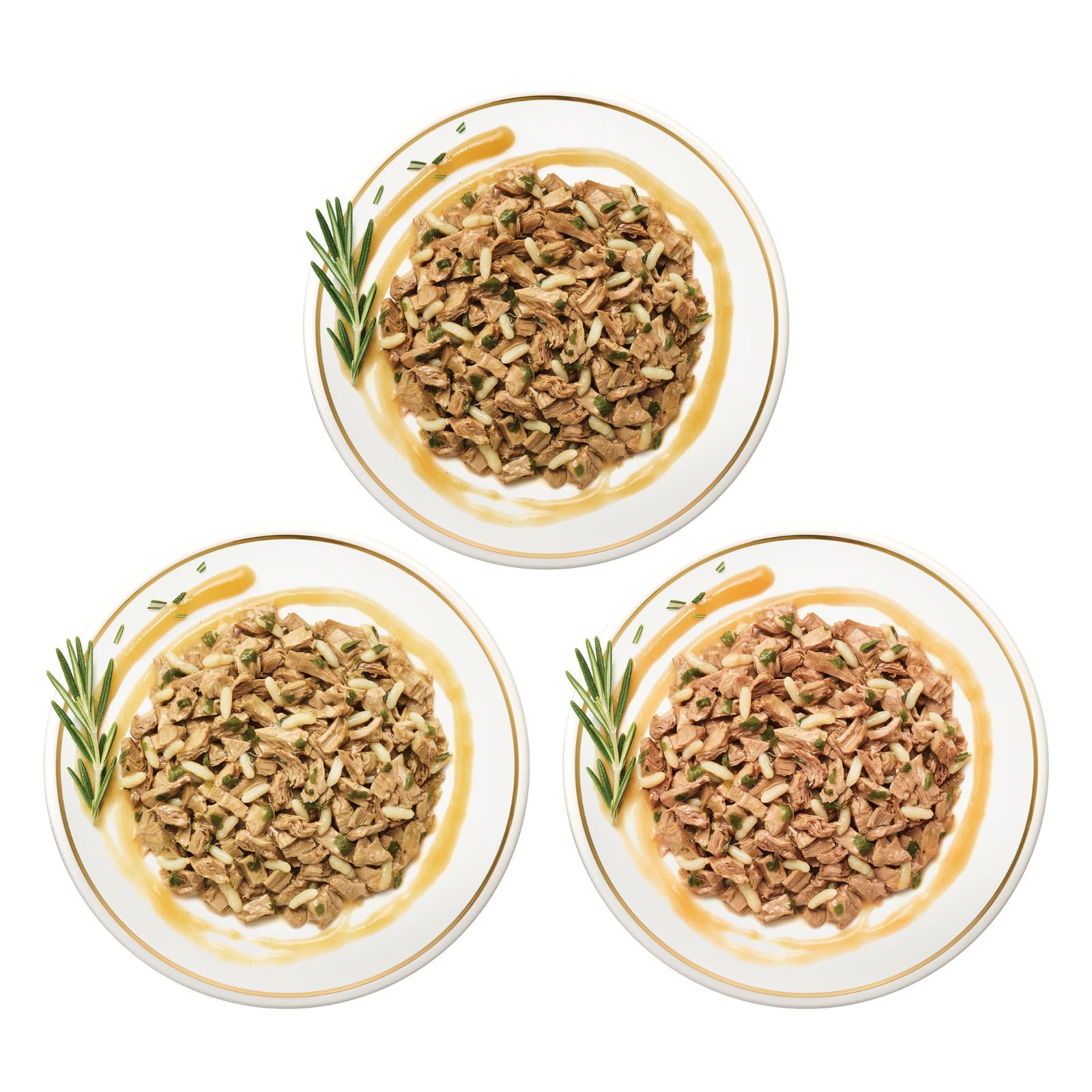 Fancy Feast Elegante Mezcla Toscana con atún, opción sabrosa para gatos adultos.