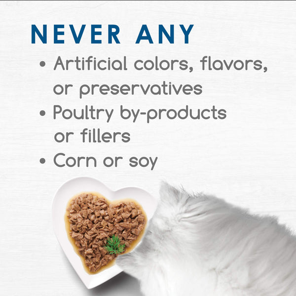 Gato prueba atún en salsa Fancy Feast Gourmet Naturals, textura suave.
