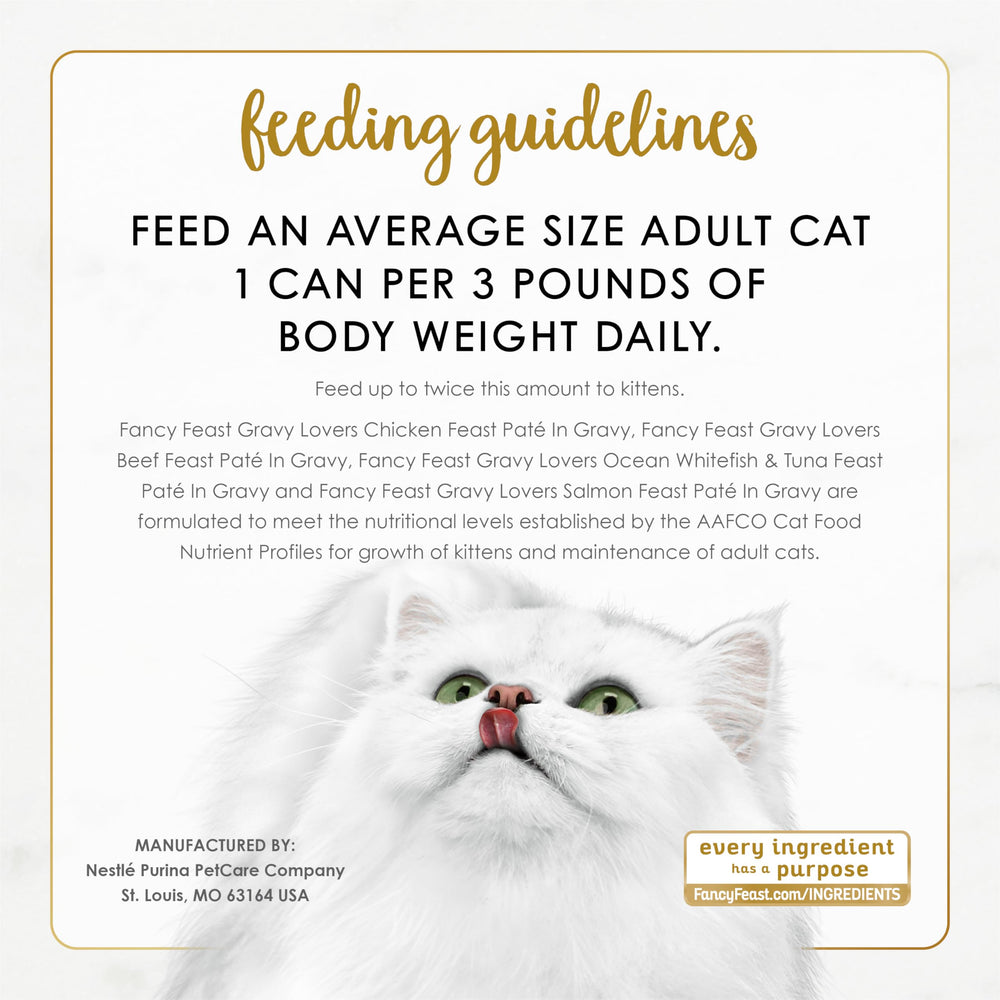 Fancy Feast Gravy Lovers sin-colorantes: comida humeda sin colorantes artificiales.