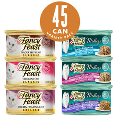 Lata Fancy Feast pollo paté, textura cremosa para paladar exigente.
