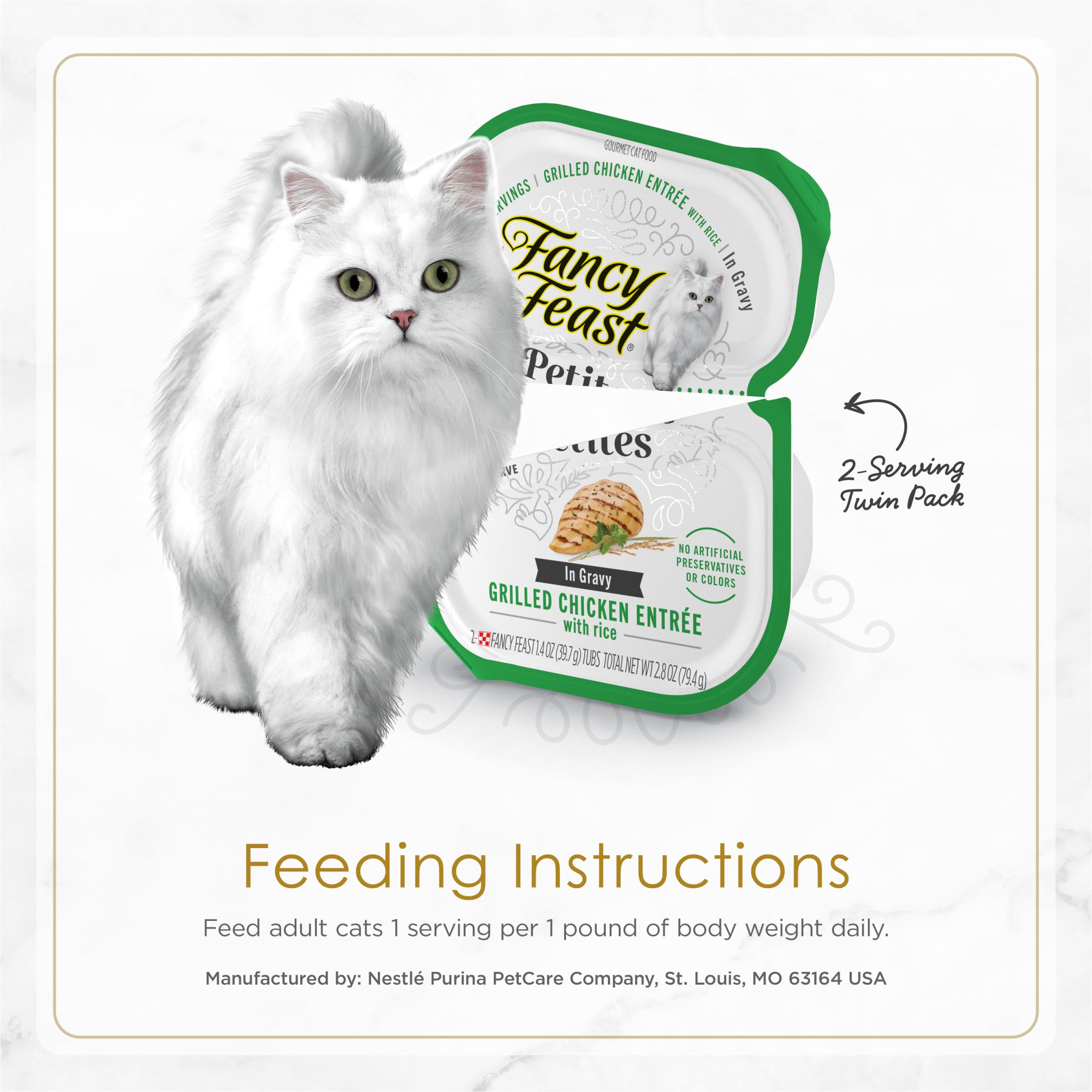 Fancy Feast nutrición completa para gatos adultos en porciones individuales