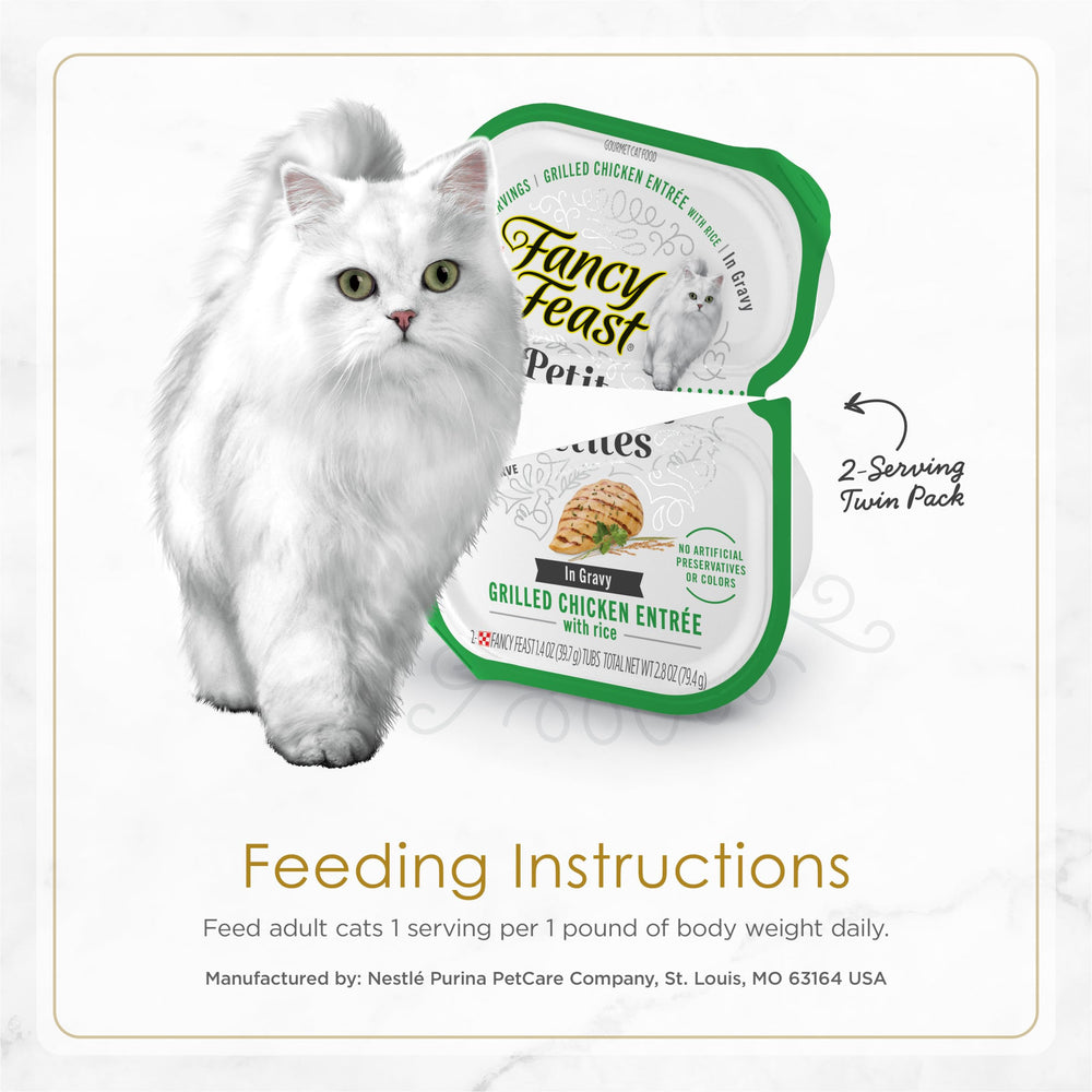 Fancy Feast nutrición completa para gatos adultos en porciones individuales