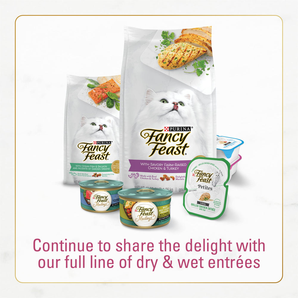 Fancy Feast nutrición completa: vitaminas y minerales en cada porción seca