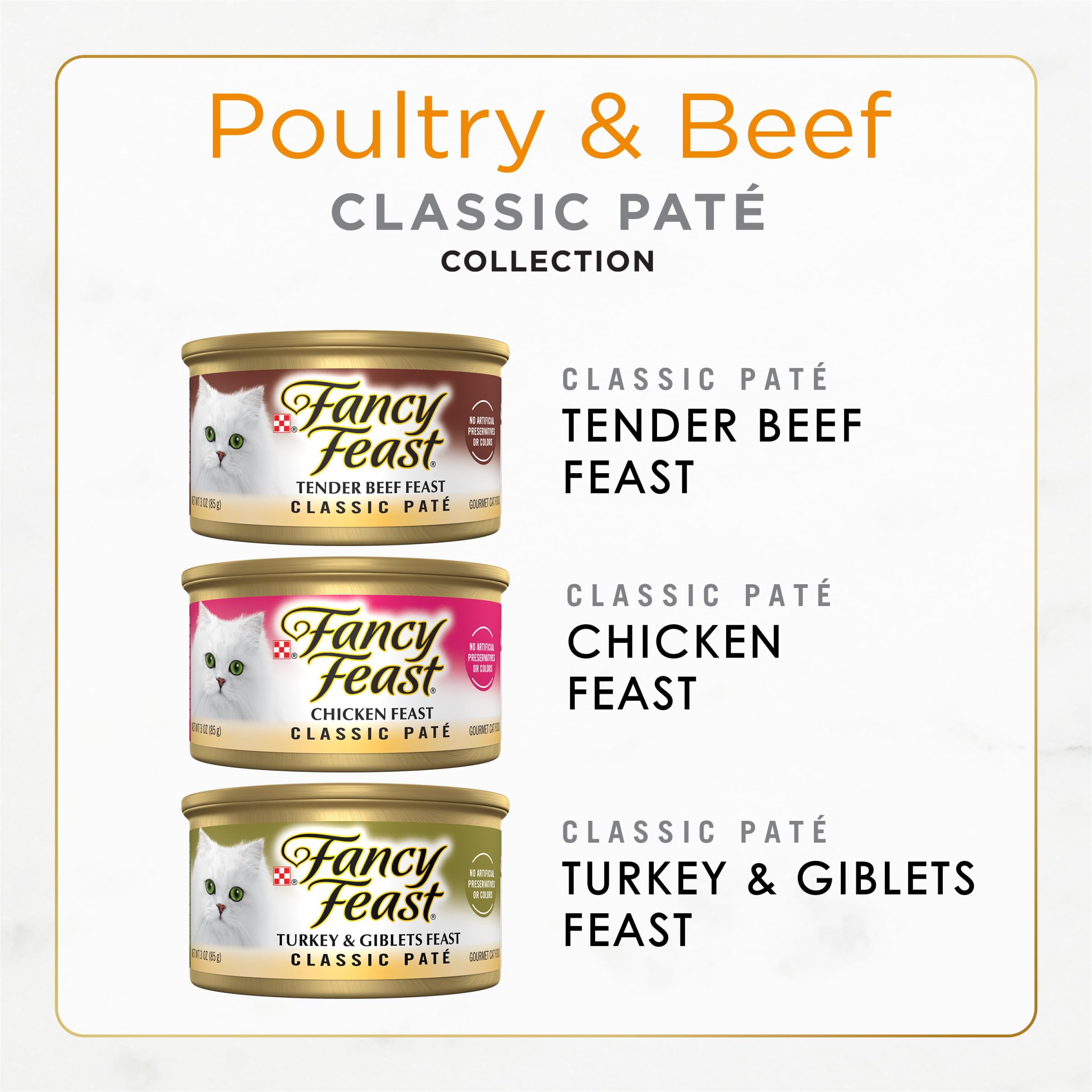 Fancy Feast pate pavo-giblets, lata 85 g: sabor apetitoso para variedad de comidas