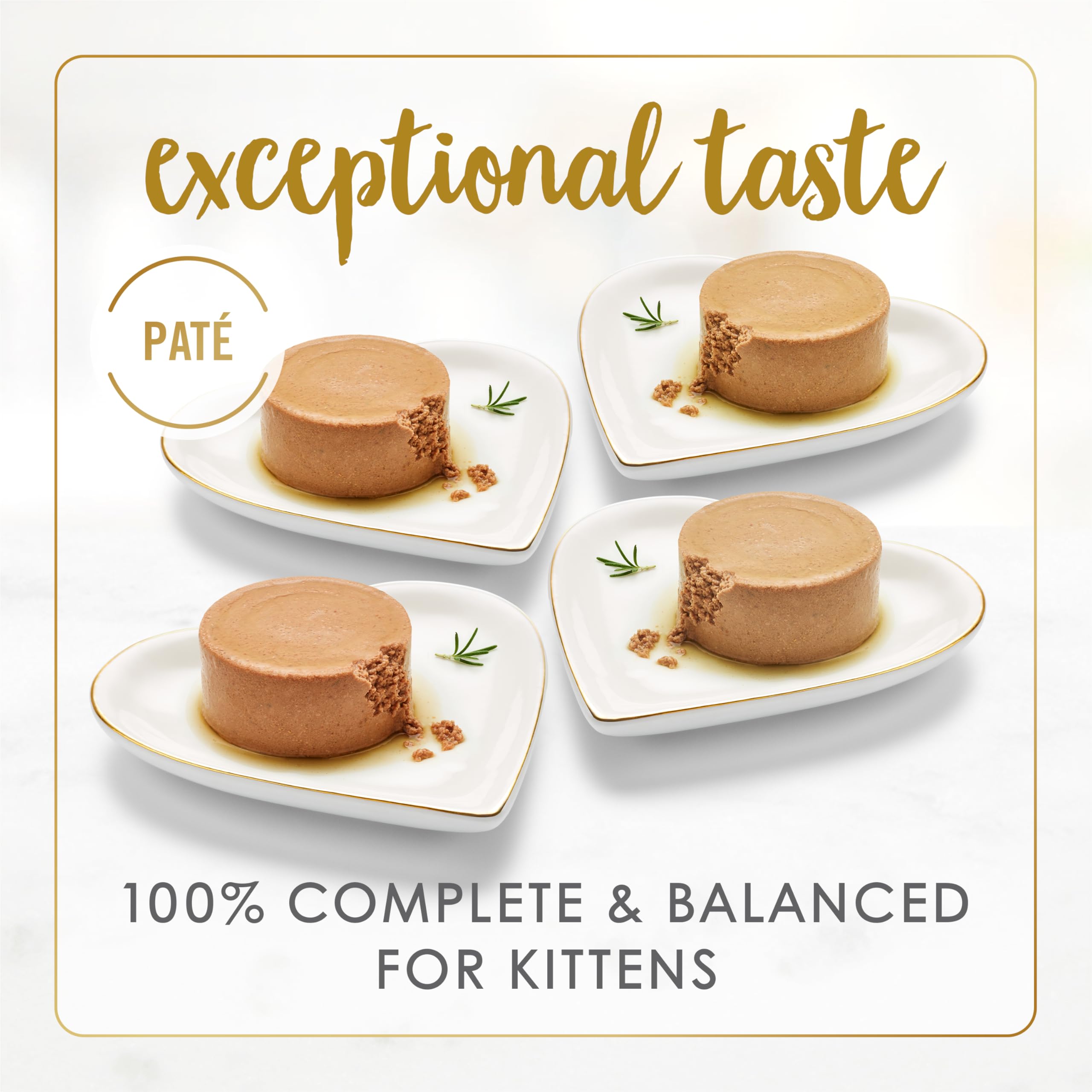 Fancy Feast pavo lata abierta, proteína real para gatitos activos.