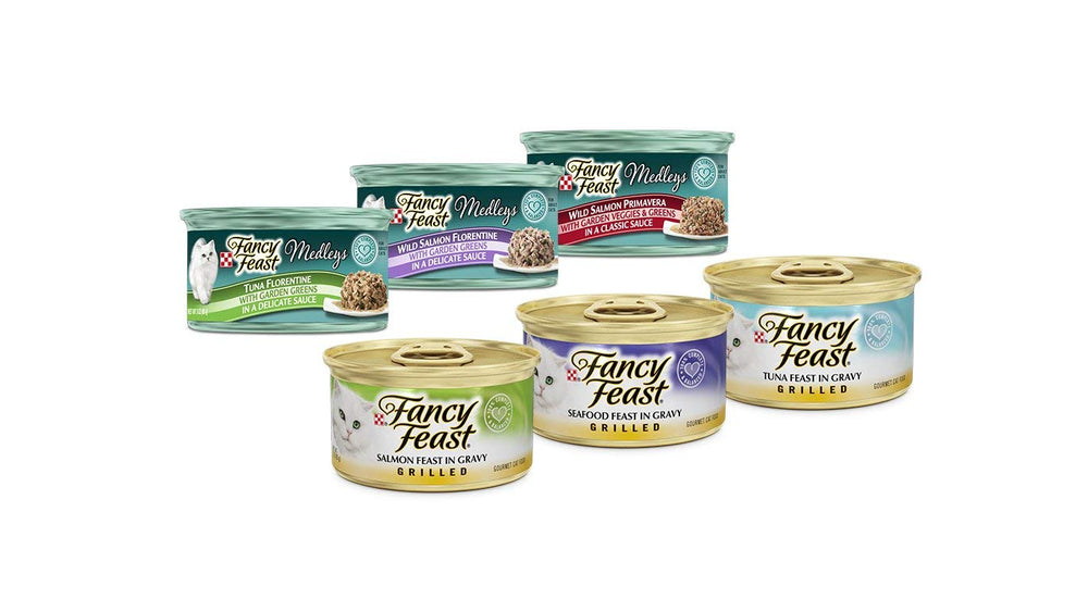 Fancy Feast textura pate salmon, opción suave para gatos sensibles