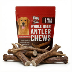 Fang and Claw: astas de ciervo 5-6 pulgadas, masticación duradera para perros