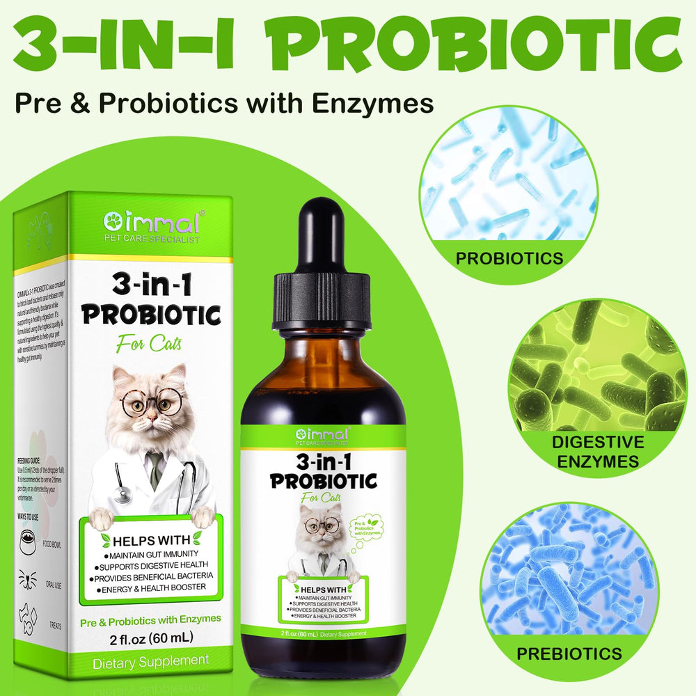 Fangcun prebióticos para gatos que favorecen una microbiota intestinal saludable.