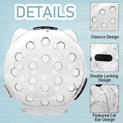 Fanme capucha para gatos con ventilación 360° respiración cómoda