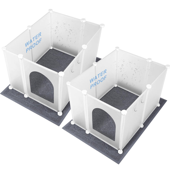 FanpBow cubiertas para caja de arena de gato grande con privacidad y protección