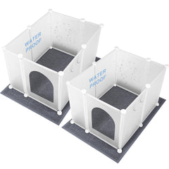 FanpBow cubiertas para caja de arena de gato grande con privacidad y protección