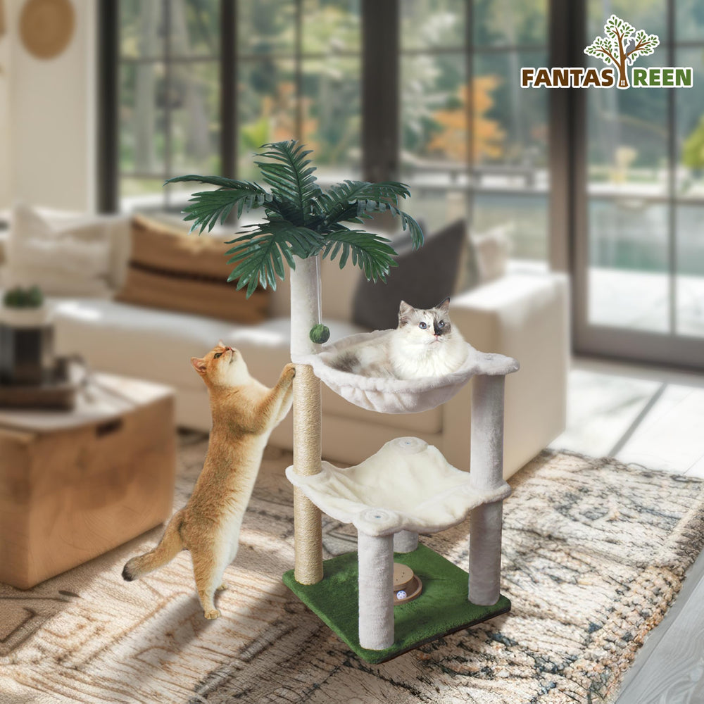 Fantasreen Arbol Gato: zona de descanso tipo condo para gatitos y adultos