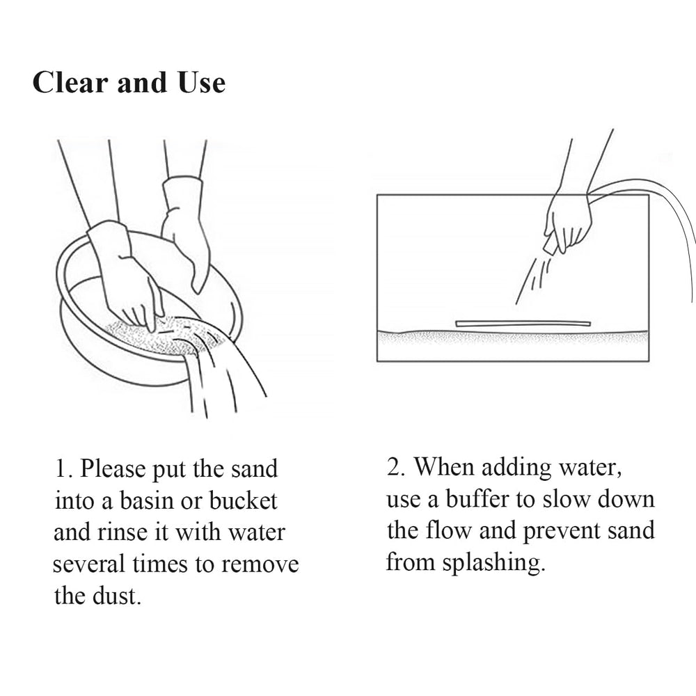 Fantian Arena Azul como sustrato para peceras y mascotas reptiles.