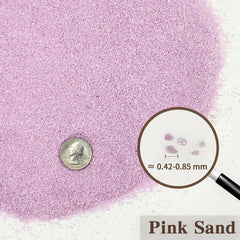 Arena rosa FANTIAN 0,4-0,8 mm para acuario y sustrato estable.