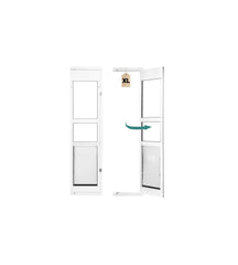 Fantrek puerta xl para perros: apertura derecha desde interior para control cómodo.