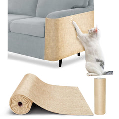 Protector Farhming de muebles para gatos sobre sofá beige protege arañazos