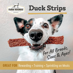 Farm Hounds tiras de pato para perros, ideal para entrenamiento diario
