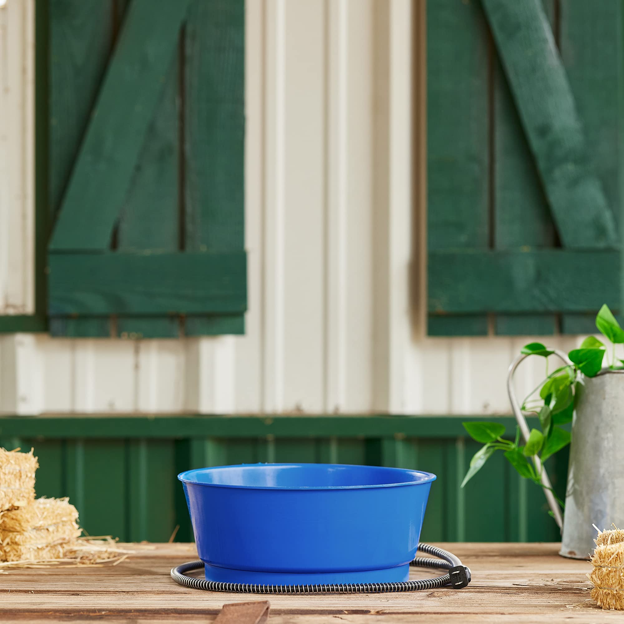 Farm Innovators diseño azul combina con espacios exteriores y horarios de pausa en frío.