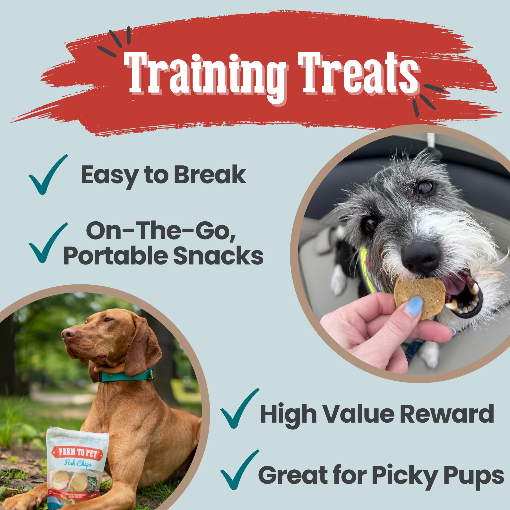 Farm To Pet: premios de entrenamiento naturales para perros sabalo