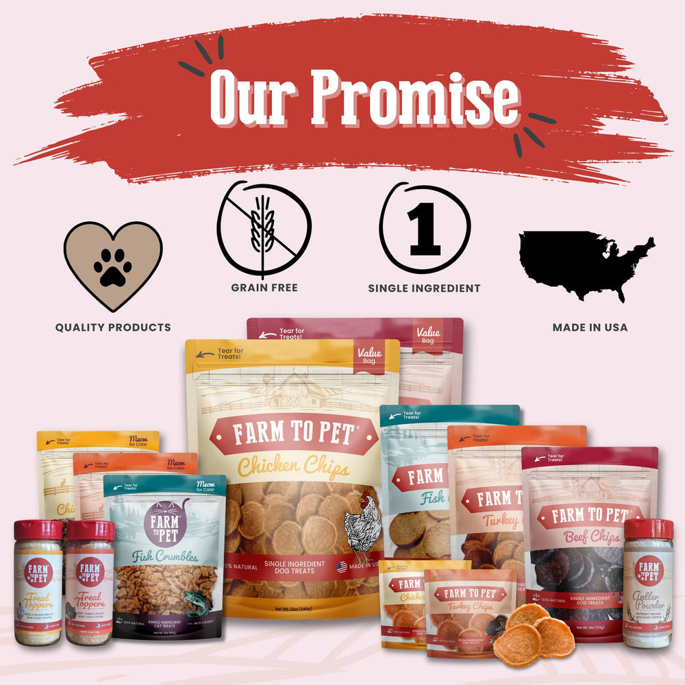 Farm To Pet snack para entrenamiento, refuerzo positivo durante paseos.