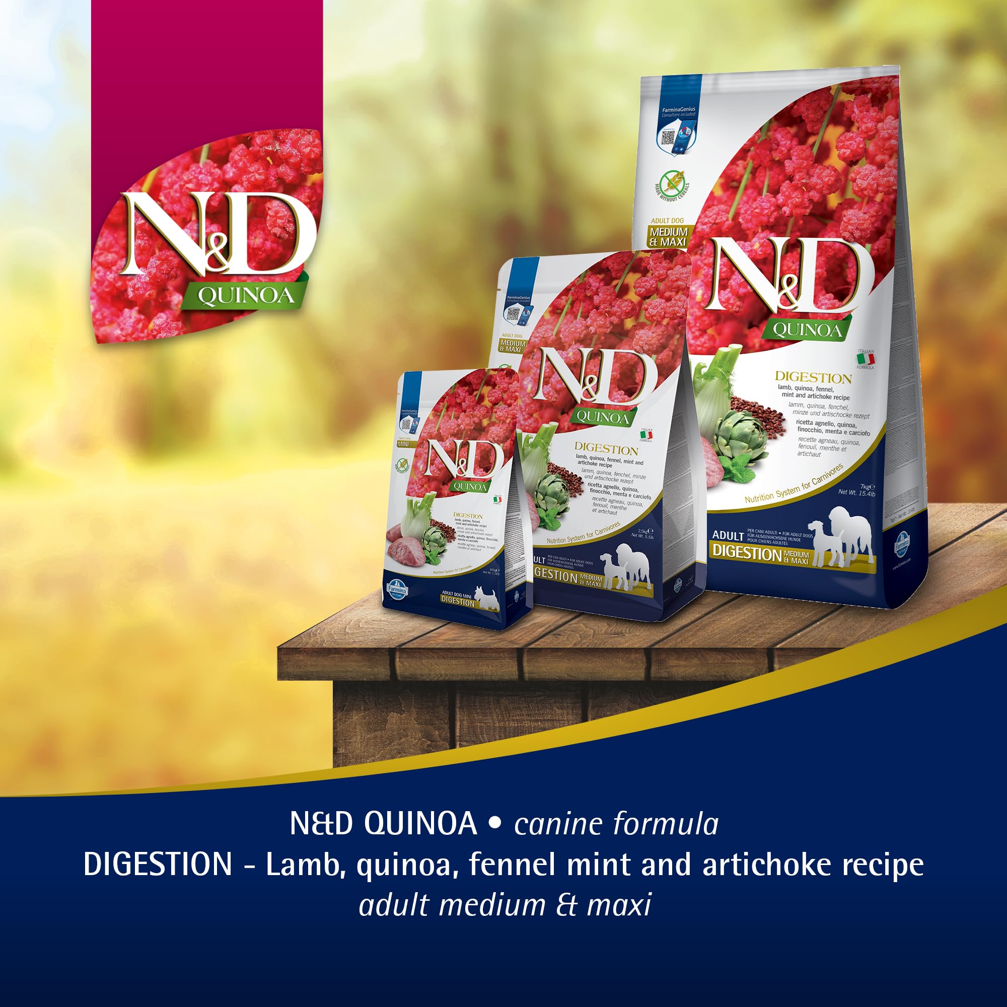 Farmina Digestion Lamb, contiene taurina y L-carnitina para soporte energético.