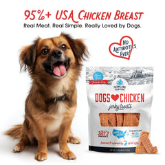 Tiras de pollo jerky Farmland Traditions para entrenamiento y refuerzo positivo.