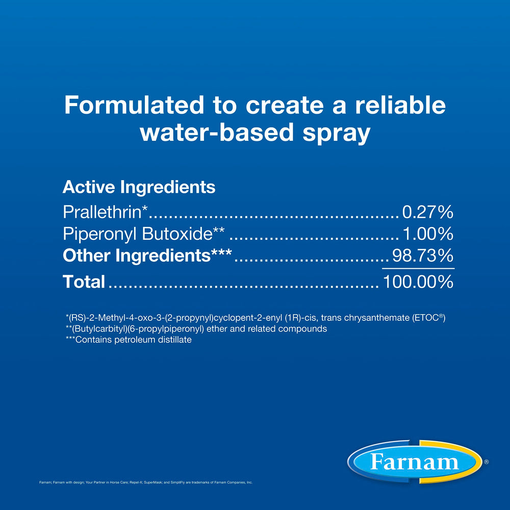 Aplicación alrededor del establo con Farnam Repel-XPe