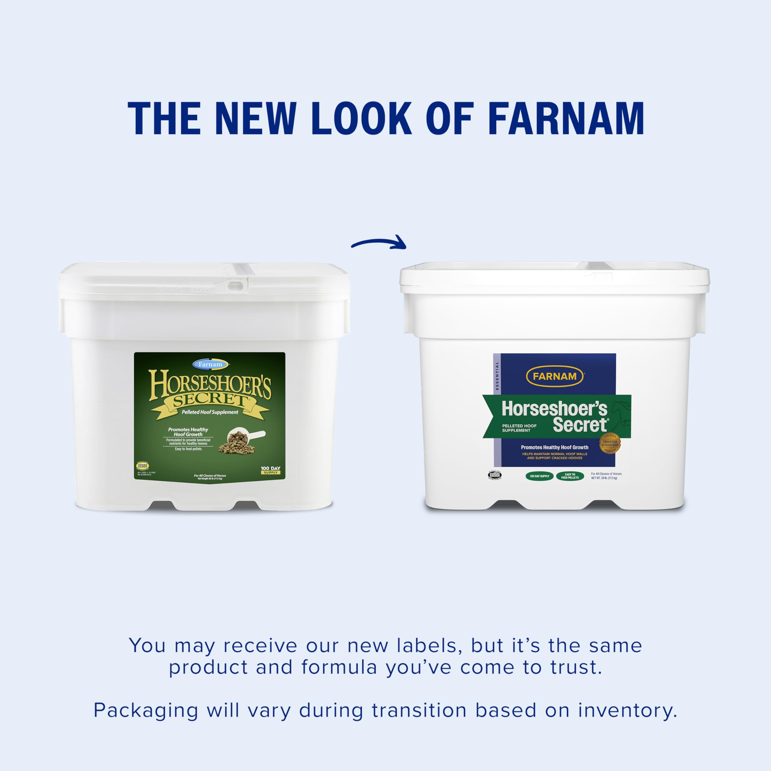 Farnam Horseshoer’s Secret fortalece paredes de cascos para uso diario.