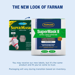 Cierre doble bajo la mandíbula del Farnam SuperMask II para mayor seguridad.