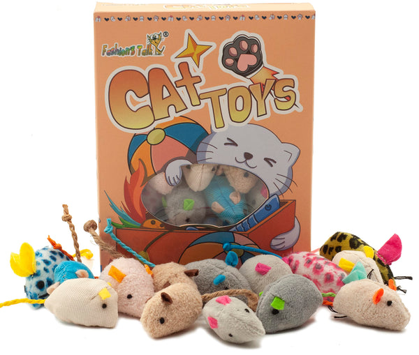 Fashion's Talk pack 32 ratones coloridos para gatos curiosos