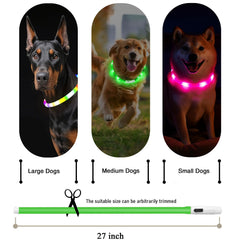 Fashion&cool collar perro, listo para recargar con USB y mantener la visibilidad