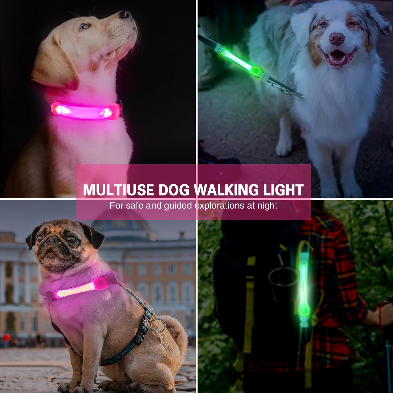 Fashion&cool luz impermeable adecuada para paseo al exterior.