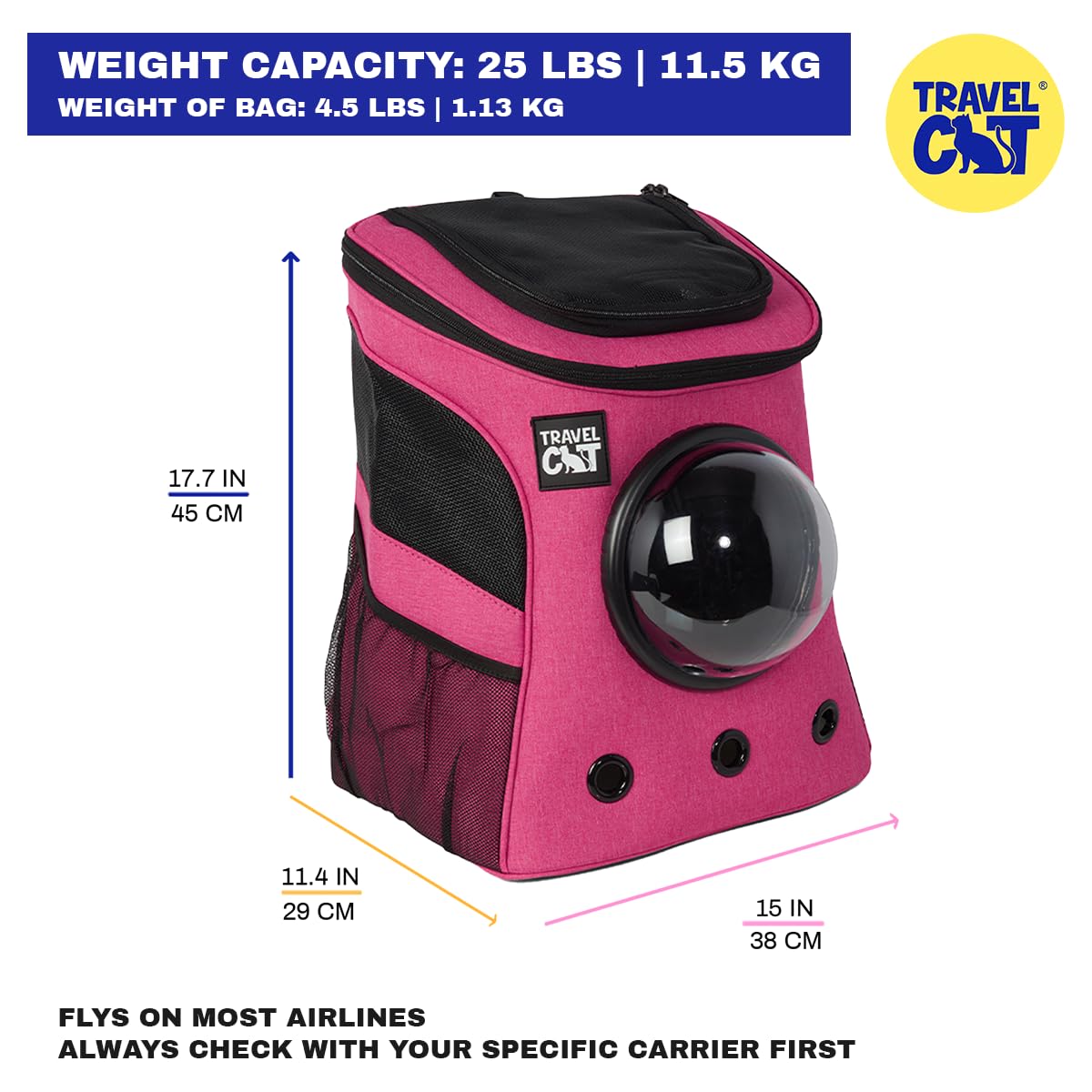 The Fat Cat capacidad hasta 25 lb para gatitos pequeños.
