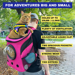 The Fat Cat bolsillos laterales para accesorios durante viaje.