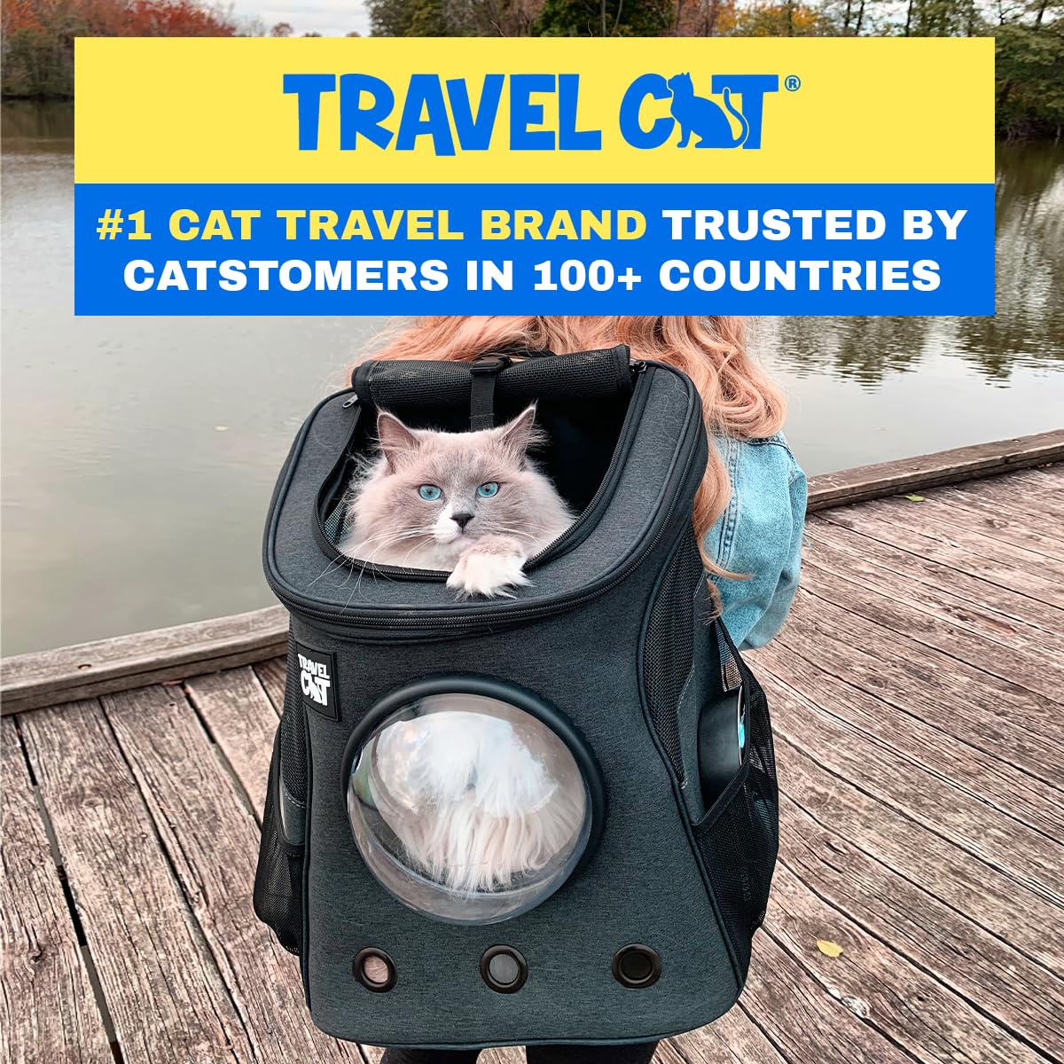 Fat Cat Mochila Gato clip de seguridad para evitar escapes.