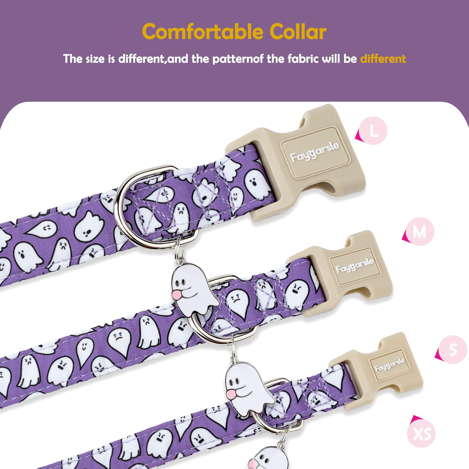 Ajuste cómodo del collar Faygarsle para perros de diferentes tamaños.