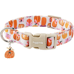 Faygarsle collar estampa calabaza, diseño festivo para paseos de otoño