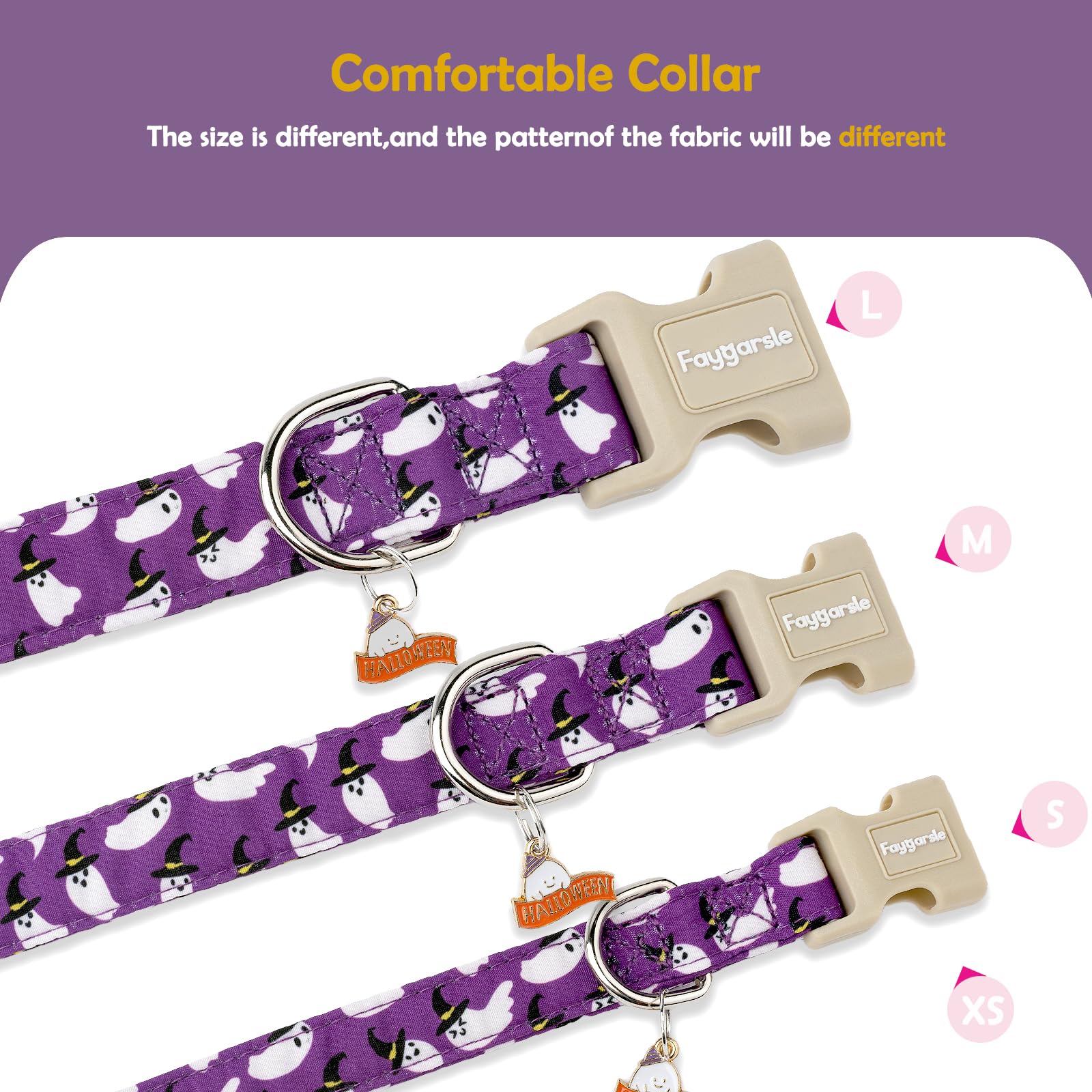 Collar Faygarsle con estilo divertido, perfecto para paseos y fiestas.