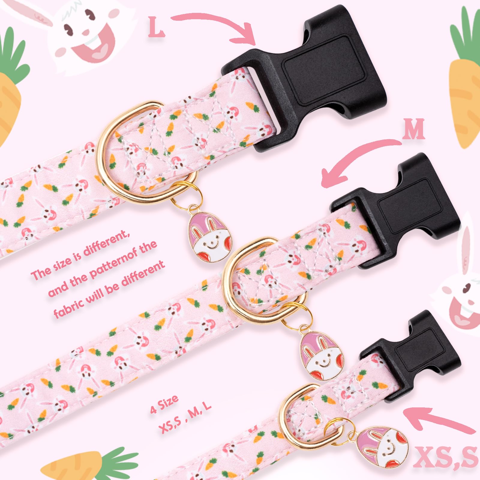 Collar Faygarsle rosa para perros, toque suave y llamativo para la celebración