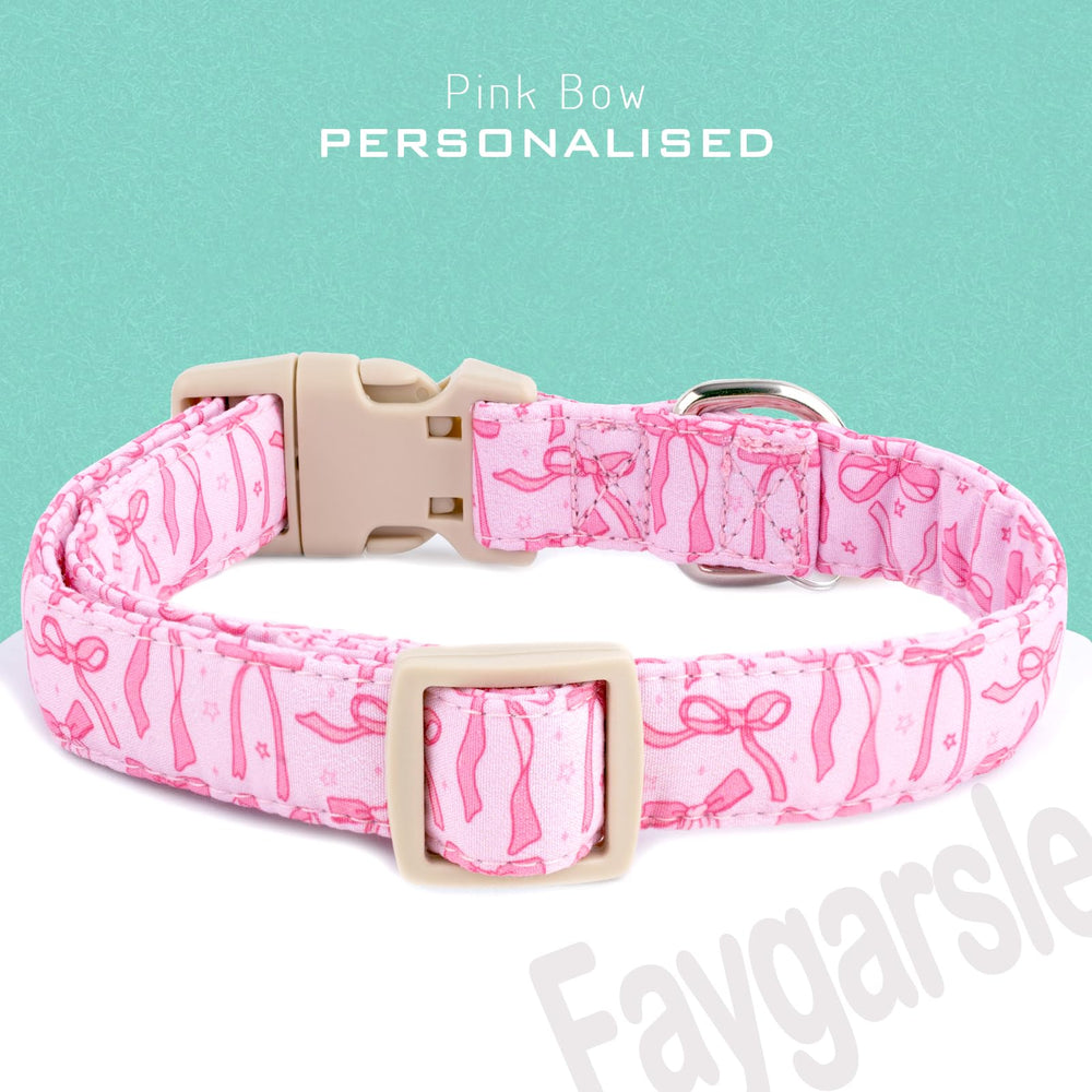 Collar Faygarsle ajustable en rosa, apto para perros de diferentes tamaños.