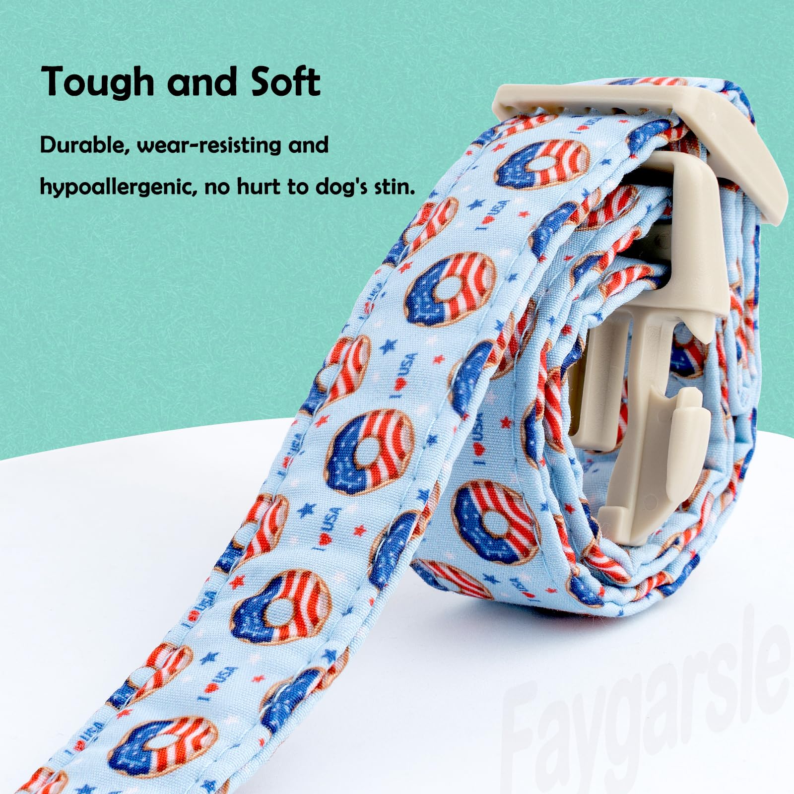 Collar Faygarsle ajustable para razas pequeñas y medianas, con ajuste cómodo.