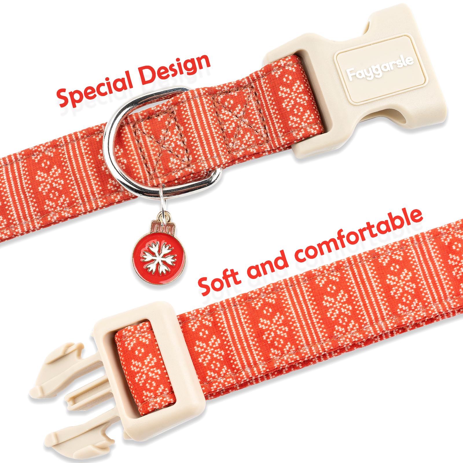 Faygarsle collar ajustable para talla L, cómodo para perros grandes.