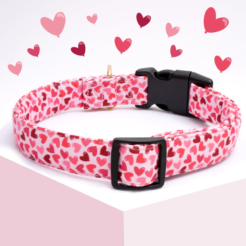 Collar Faygarsle de algodon rosa, suave para piel sensible y uso diario.